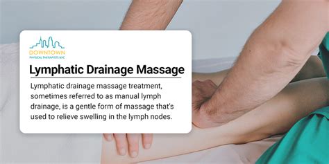 Occupational therapy and lymphatic massage